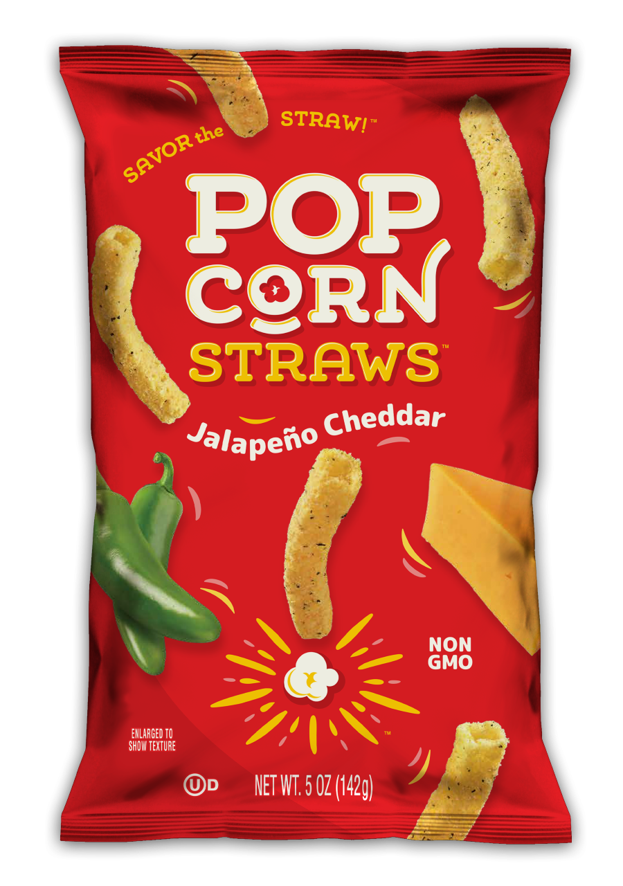 Jalapeño Cheddar- 4ct – Pop Corn Straws Jalapeño Cheddar- 4ct – Pop Corn Straws